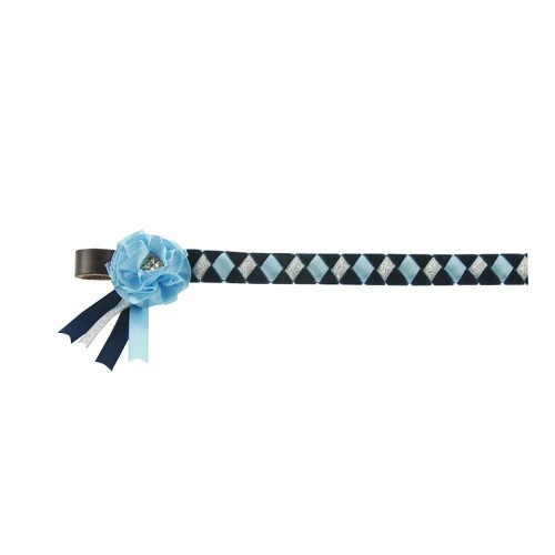 Protetor de testa modelo Skipton, azul marinho/azul claro/prata