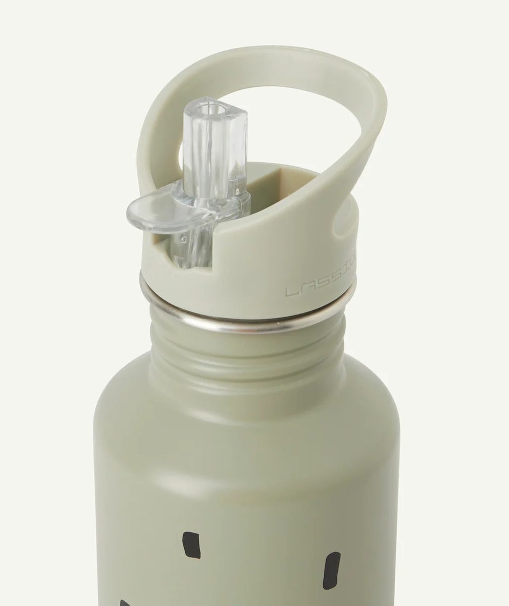 LASSIGGOURDE EN INOX VERTE À MOTIF RAYURES 500ML