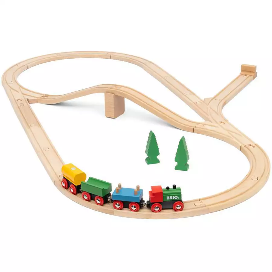 Brio BRIO 65 Jahre Holzeisenbahn Jubiläums-Zugset bunt