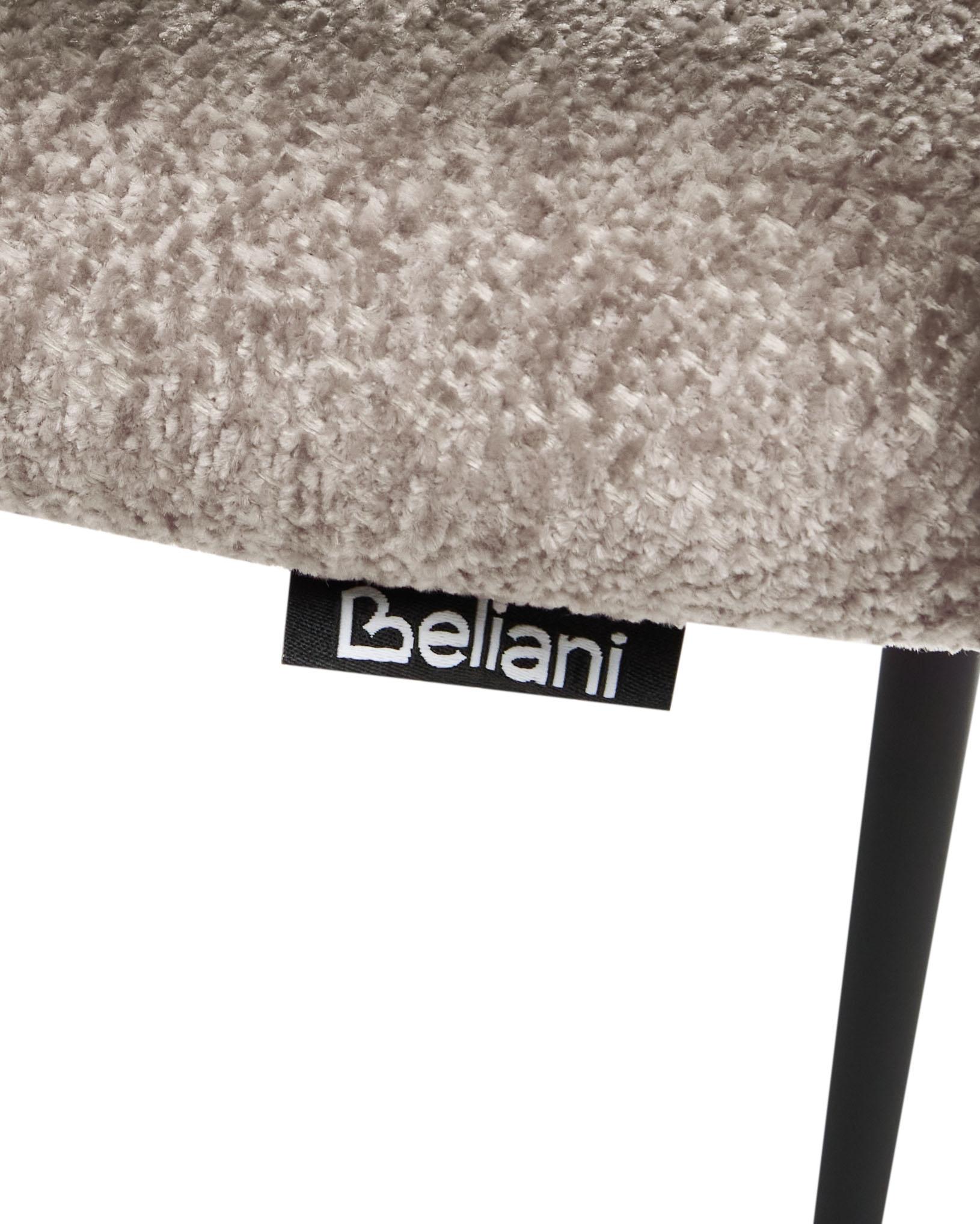 Set van 2 eetkamerstoelen SPRINGER Chenille Taupe