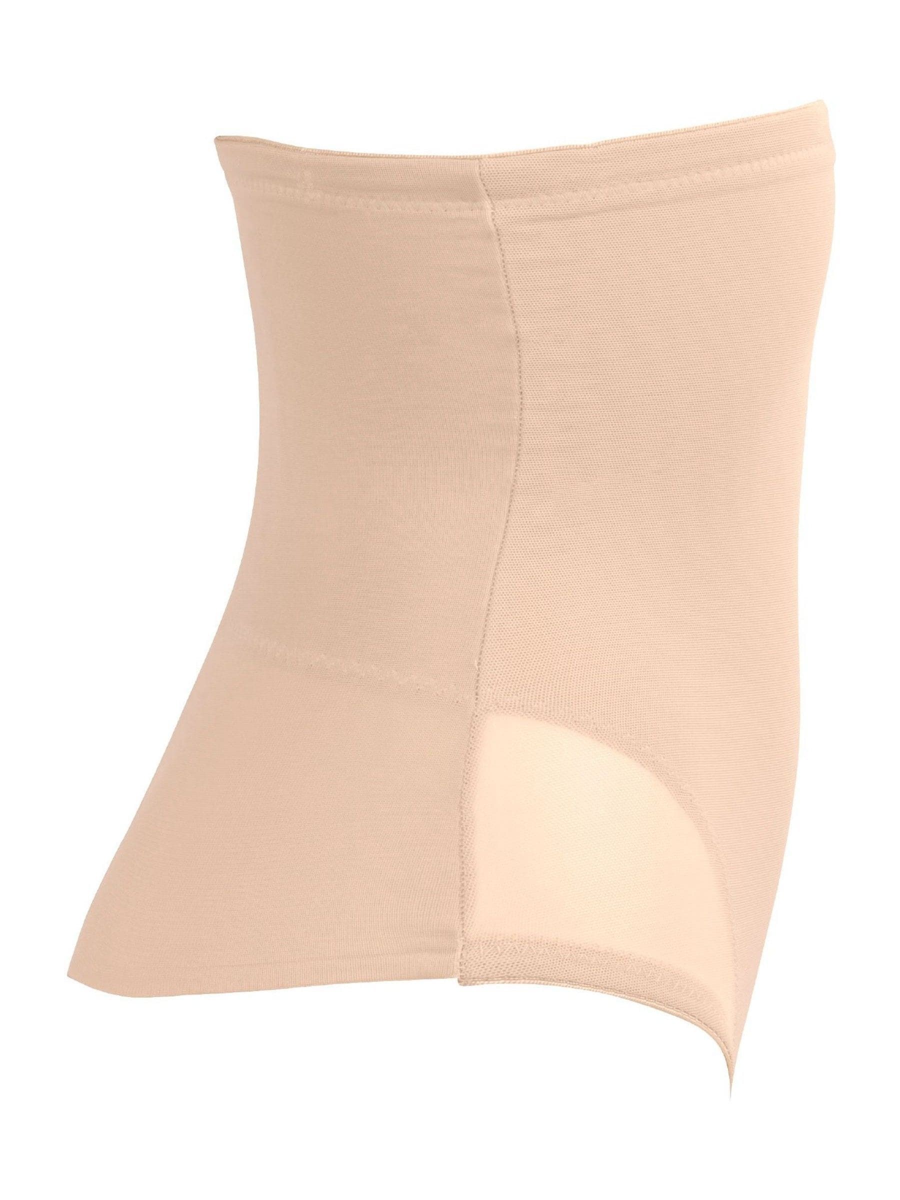 Warm beige - Miraclesuit doorschijnende string met hoge taille en stevige buikcorrectie