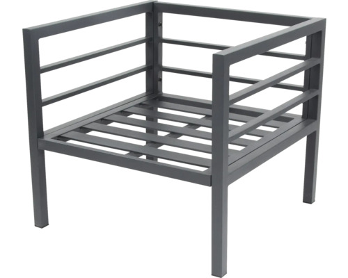 Bellavista Maia fauteuil in antraciet aluminium, met kussens