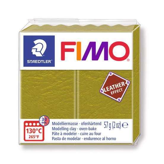 Pâte Fimo Effect cuir 57g olive