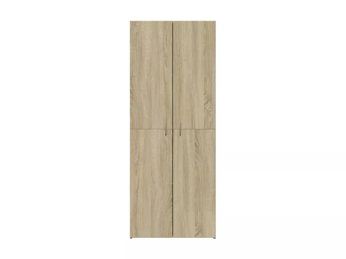 Armoire de classement chêne sonoma 60x32x153 cm bois ingénierie