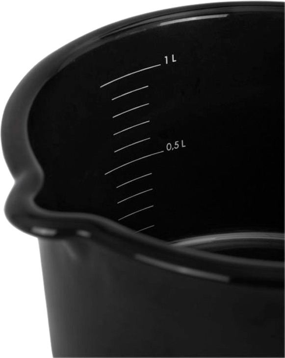 Petromax Emaille Stieltopf 1 Liter schwarz