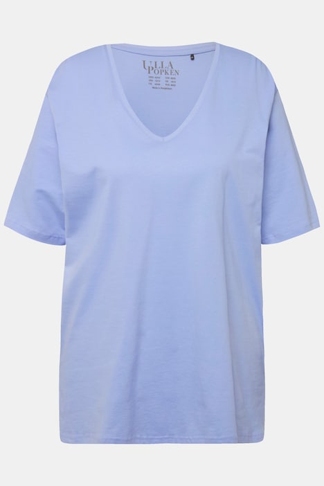 T-Shirt, V-Ausschnitt, Relaxed, Halbarm