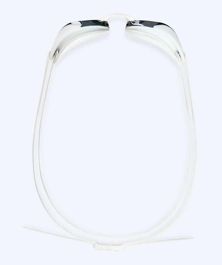 Watery Elite svømmebriller - Poseidon Ultra Mirror - Hvid/sølv