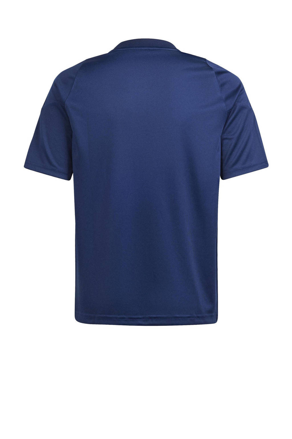 adidas Junior voetbalshirt Tiro donkerblauw/wit