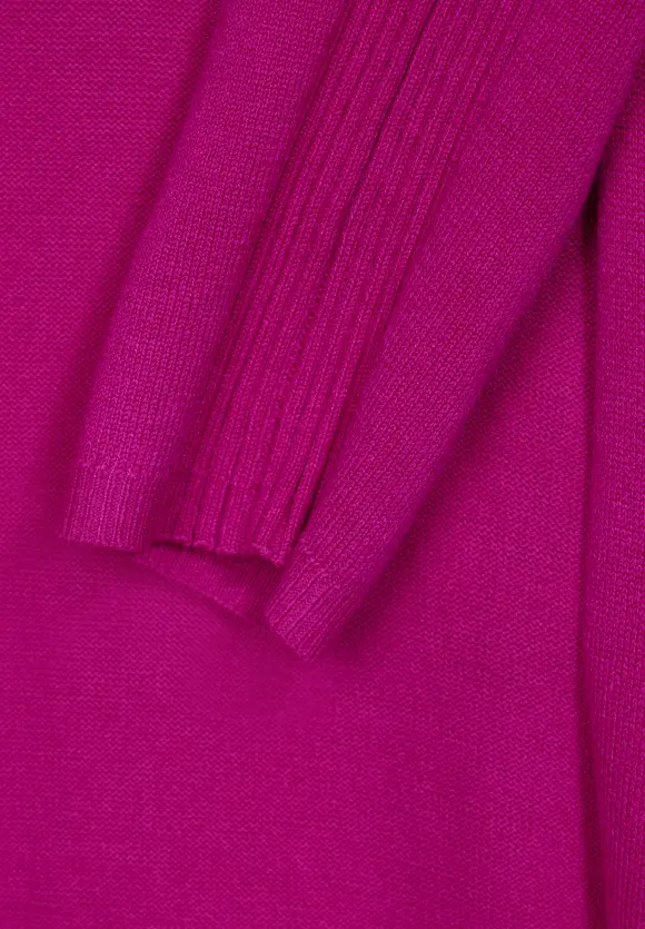 Langer Cardigan - bright cozy pink
