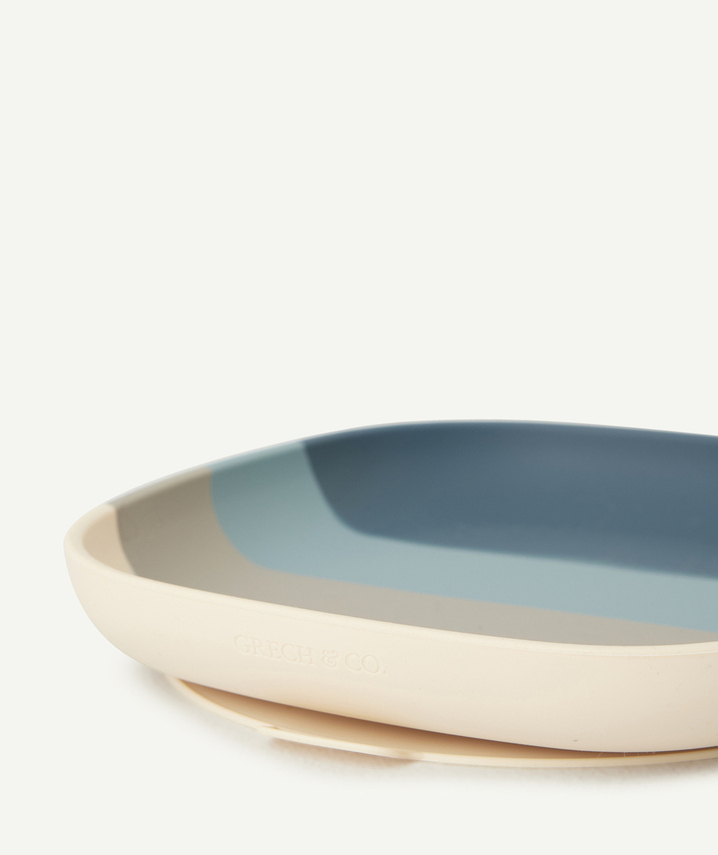 GRECH & CO.ASSIETTE BLEUE ENFANT EN SILICONE