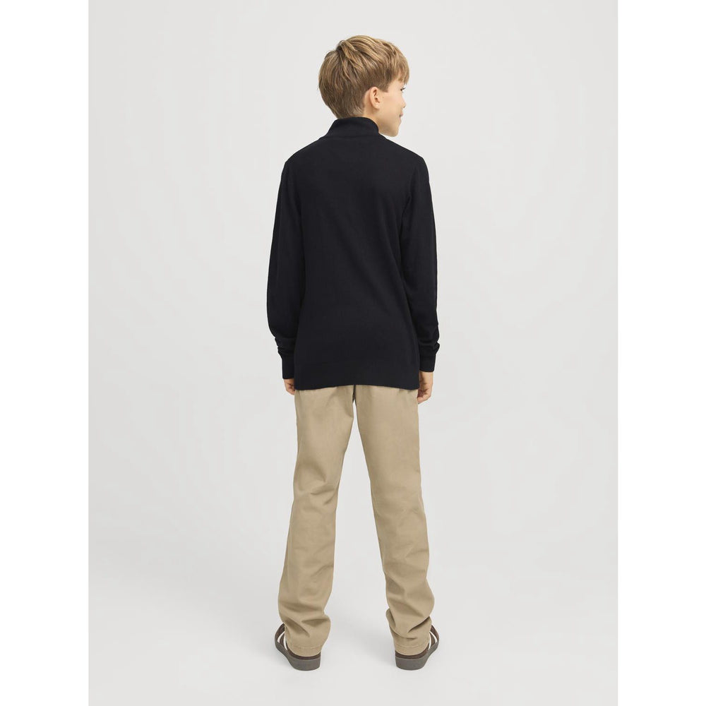 Køb Jack & Jones Junior Black Jjeemil Strik Half Zip Noos Jnr