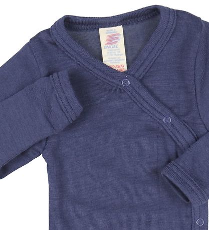 Engel Wickelbody l/ä - Wolle/Seide - Navy - Blue