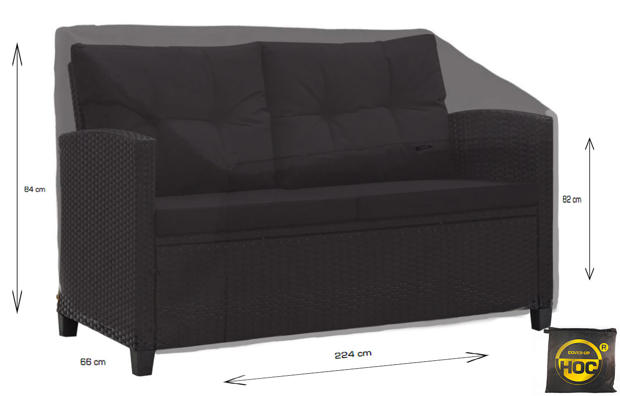 CUHOC Golden 224 x 84 x 66 cm tuinbankhoes