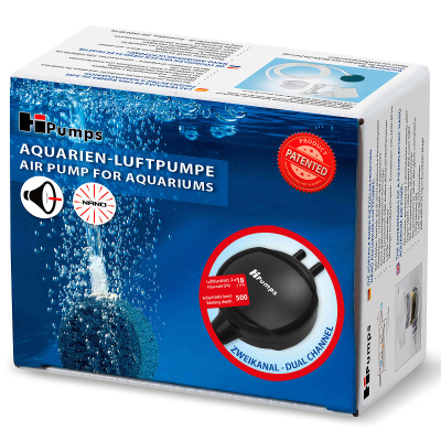 Hi Pumps Nano Piezo Luftpumpe Zweikanal s 2x13l/h
