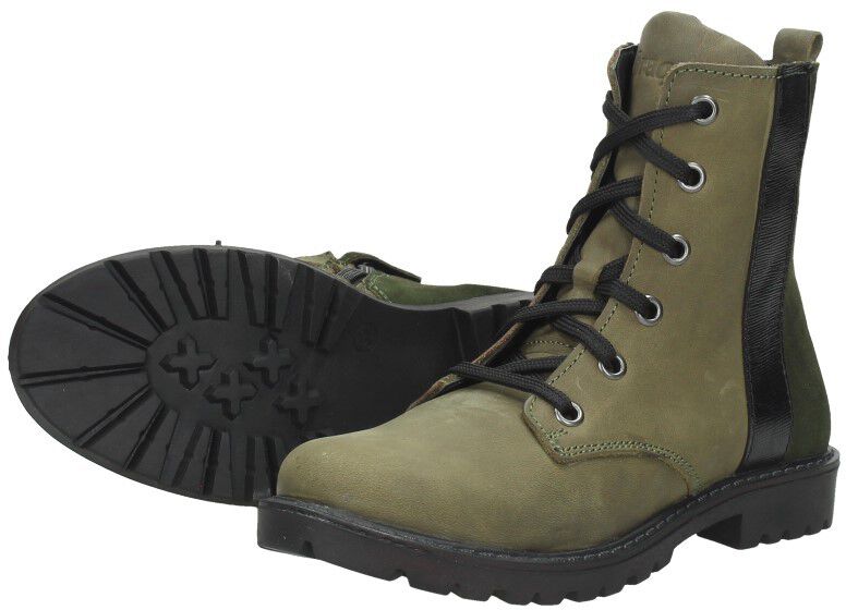 Braqeez Veterschoen hoog groen