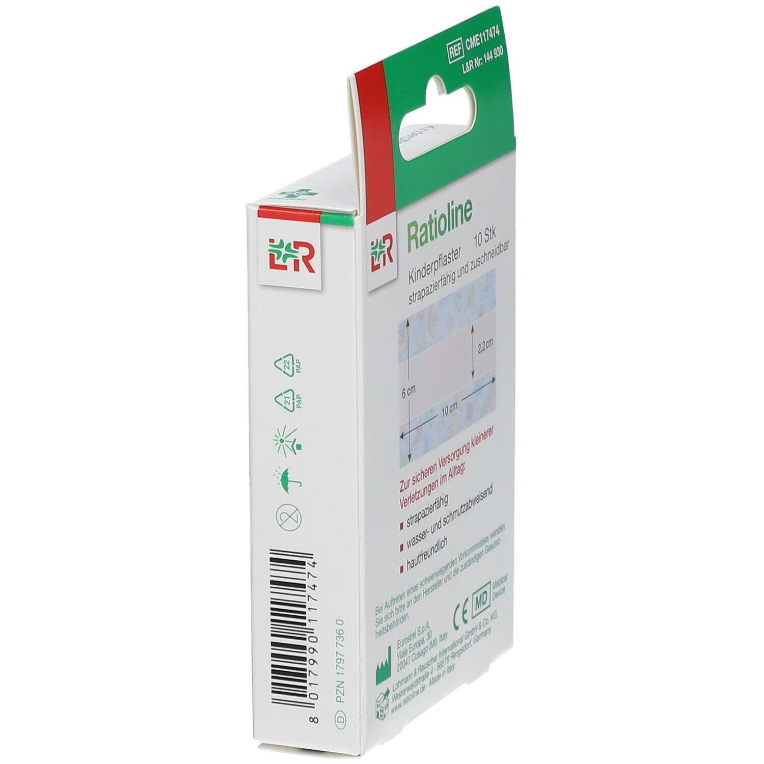 Ratioline® Kinderpflaster 6 cm x 1 m