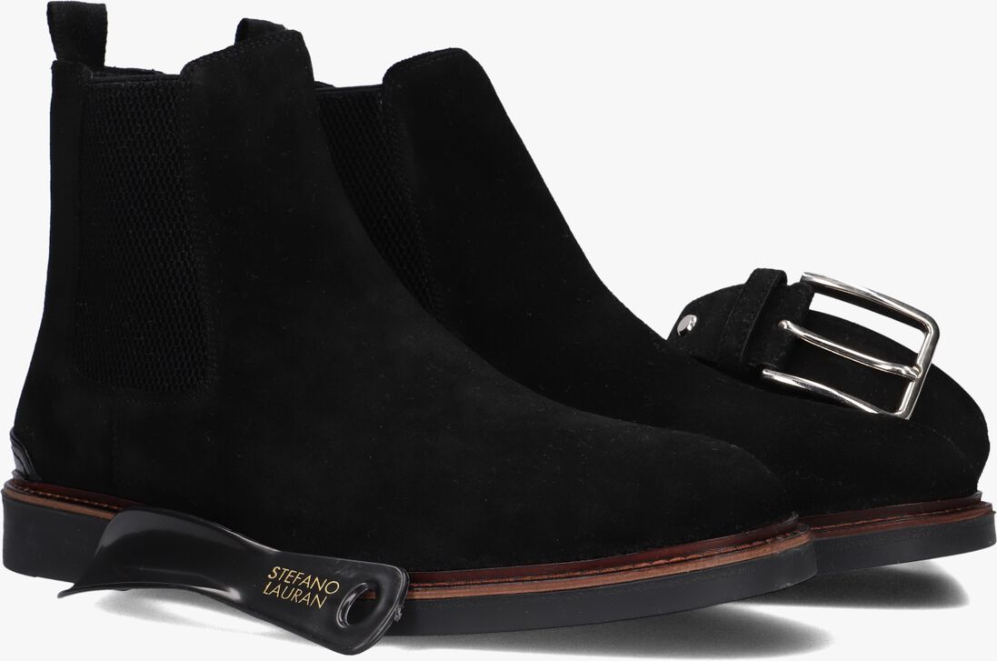 zwarte stefano lauran chelsea boots 92903