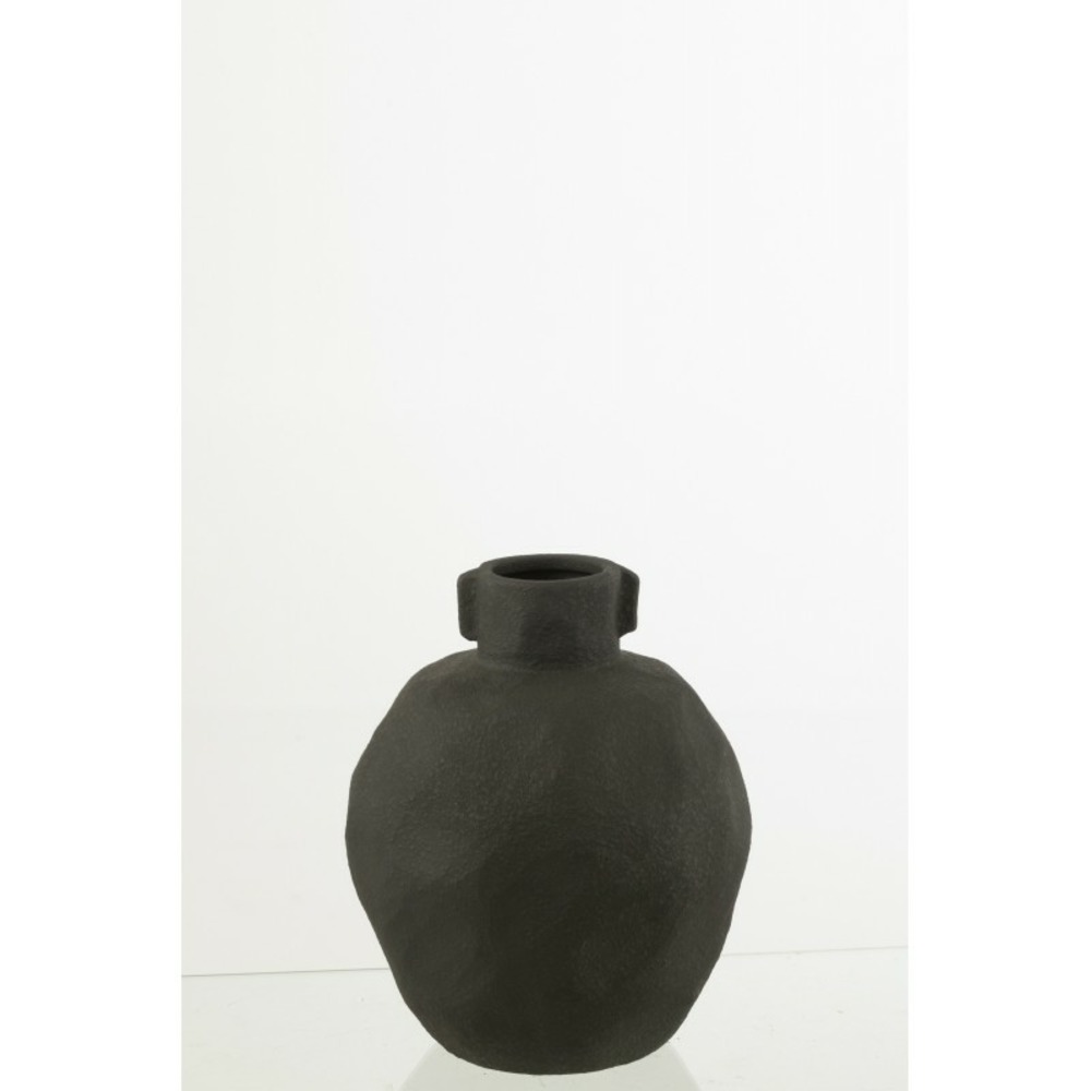 Vases en céramique noir 22.5x22.5x27.5 cm