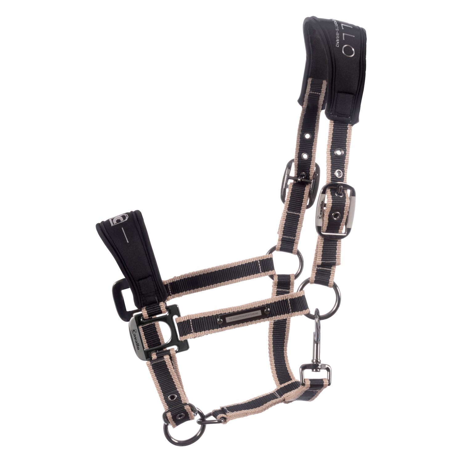 Cavallo Halfter CAVAL SOFTSHELL HEAD COLLAR  - black