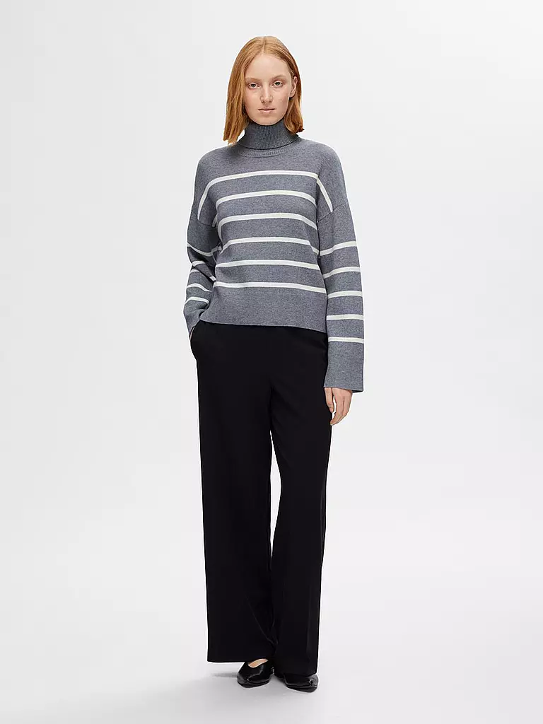 SELECTED FEMME Rollkragenpullover  SLFKAMMA grau