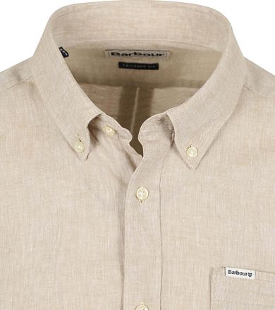 Barbour Shirt Nelson Tailored Stone Beige MSH5090-ST51 kopen