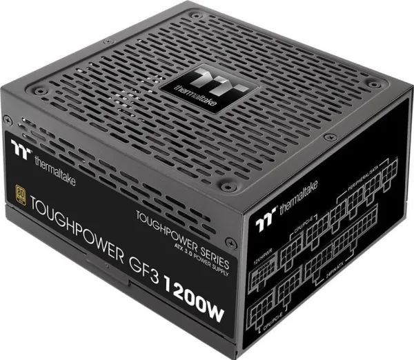 Thermaltake ToughPower GF3 - Strømforsyning (intern) - 80 PLUS Gold - aktiv PFC