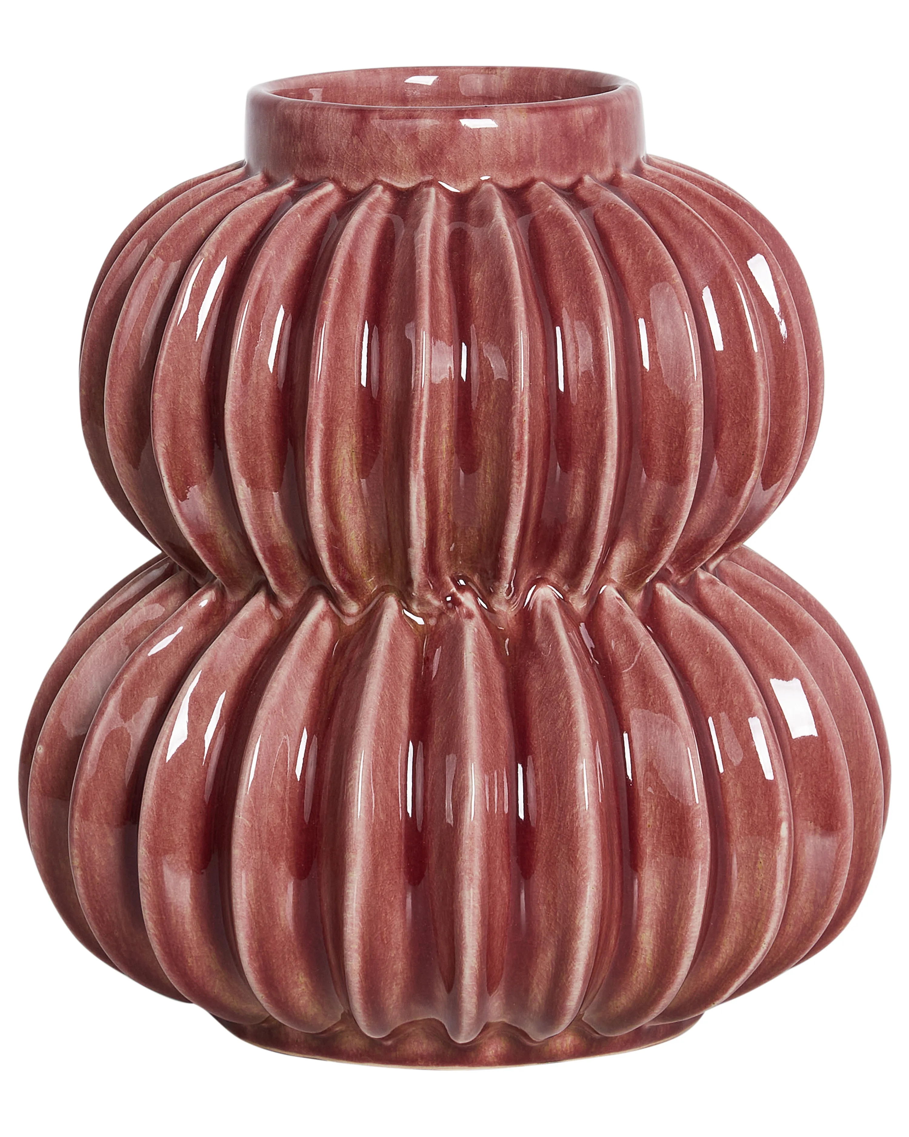 Bloemenvaas WATERMOSS Steengoed 28 cm Rood