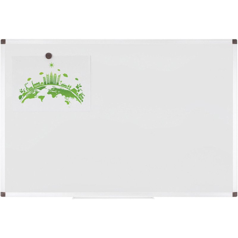 Tableau blanc acier laqué cadre aluminium 180 x 120 cm Ayda Biofusion Bi Office