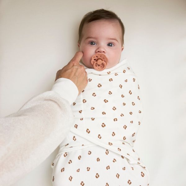 Meyco Mini Panther Swaddle Inbakerdoek - 0-3 Mnd - Soft Pink
