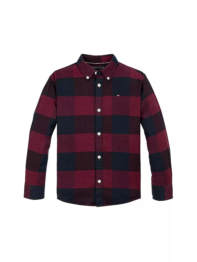 TOMMY HILFIGER Jungen Hemd dunkelrot