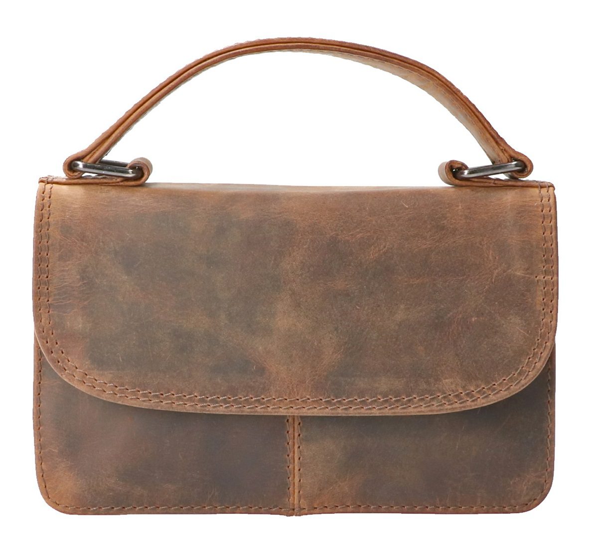 LD Lederwaren Hand/ Schoudertas Hunter Bruin