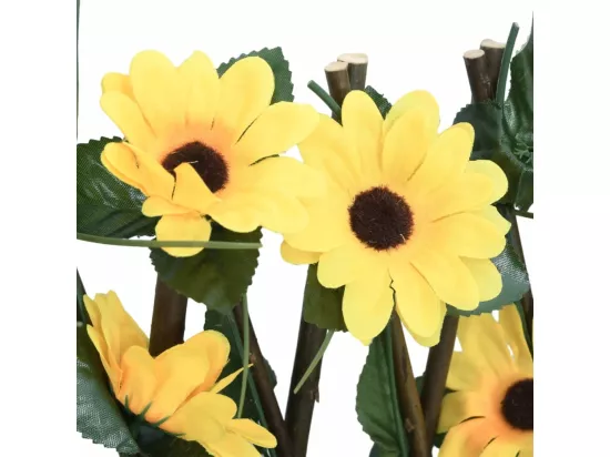 ?Treillis de lierre artificiel extensible jaune 180x20 cm