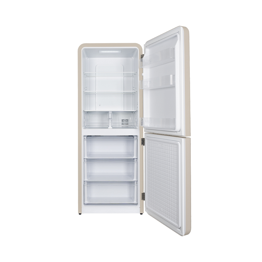 Kibernetik KSTK401 Retro Kühl-Gefrierkombination 401 Liter, beige