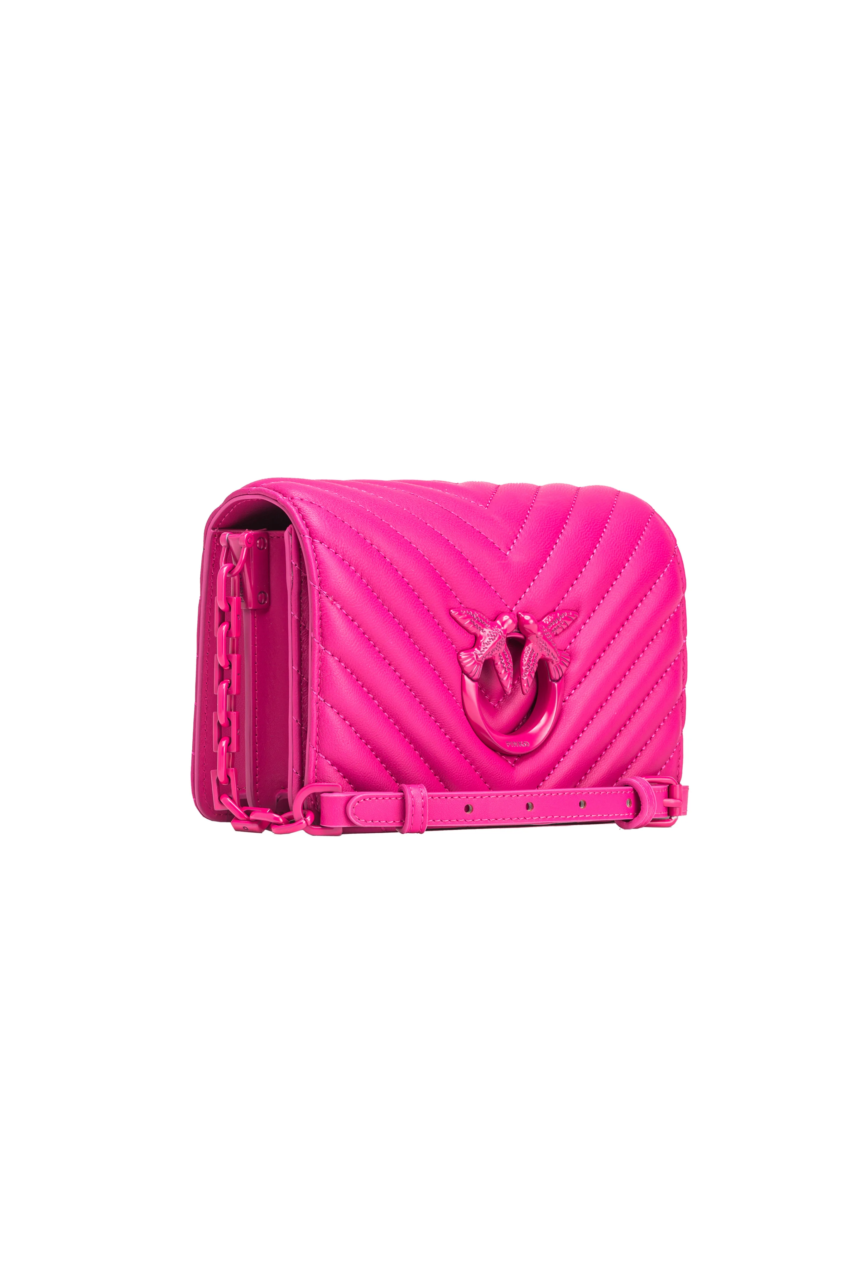 Mini love bag click color block | Rose