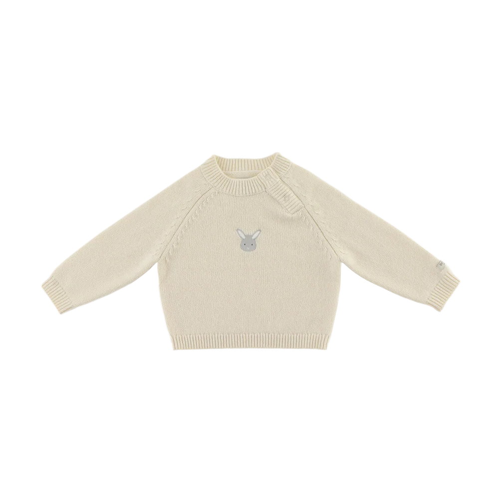 Sibbe Merino Wool Sweater | Bunny | Off White