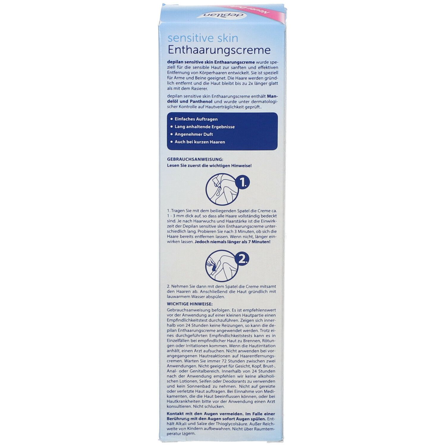 depilan Sensitive Skin Enthaarungscreme