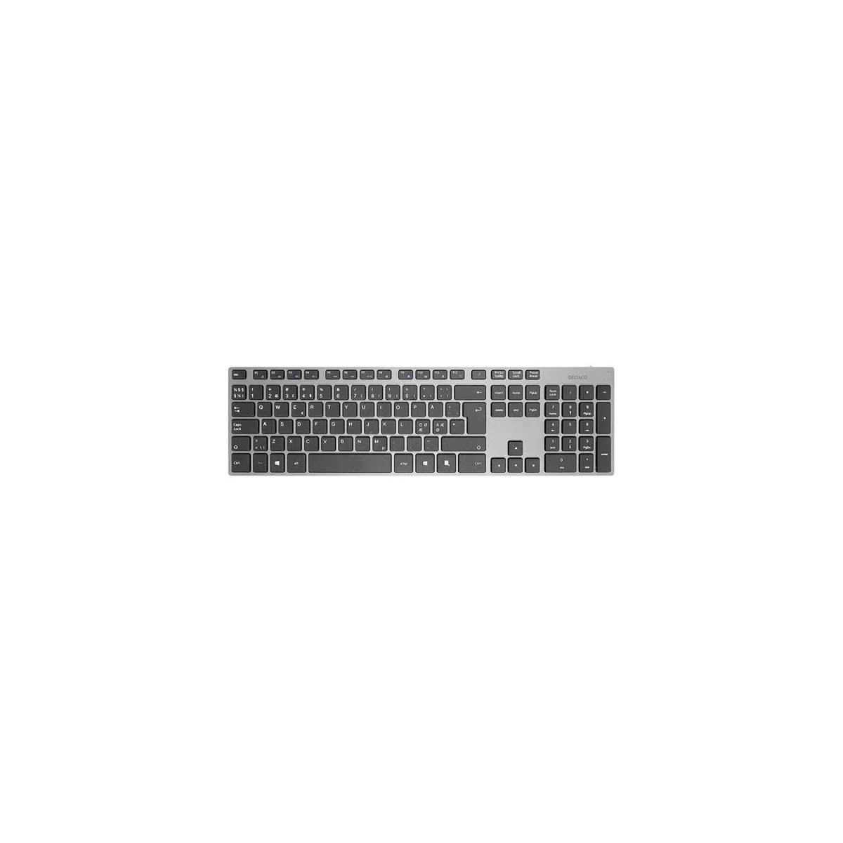 Deltaco Trådløst Tastatur & Mus - Mørkegrå
