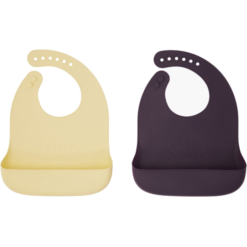 Køb By Lille Vilde Vanilla & Plum Hagesmække - Sun 2pcs