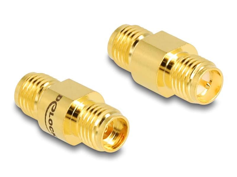 Delock Antennenadapter RP-SMA Buchse (f) - SMA Buchse (f) Delock Adapter RP-SMA Buchse zu SMA Buchse
