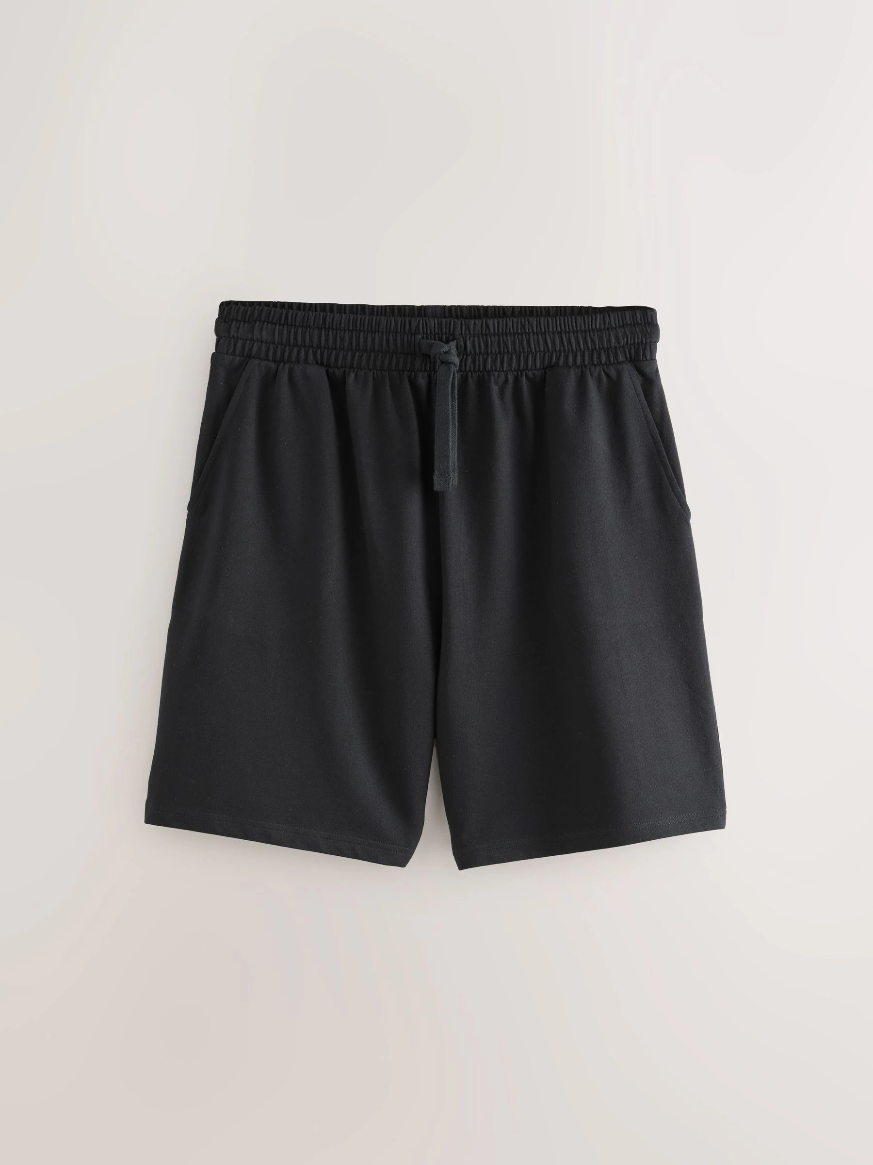 Zwart/marineblauw - Set van 2 lichtgewicht 100% katoenen joggershorts