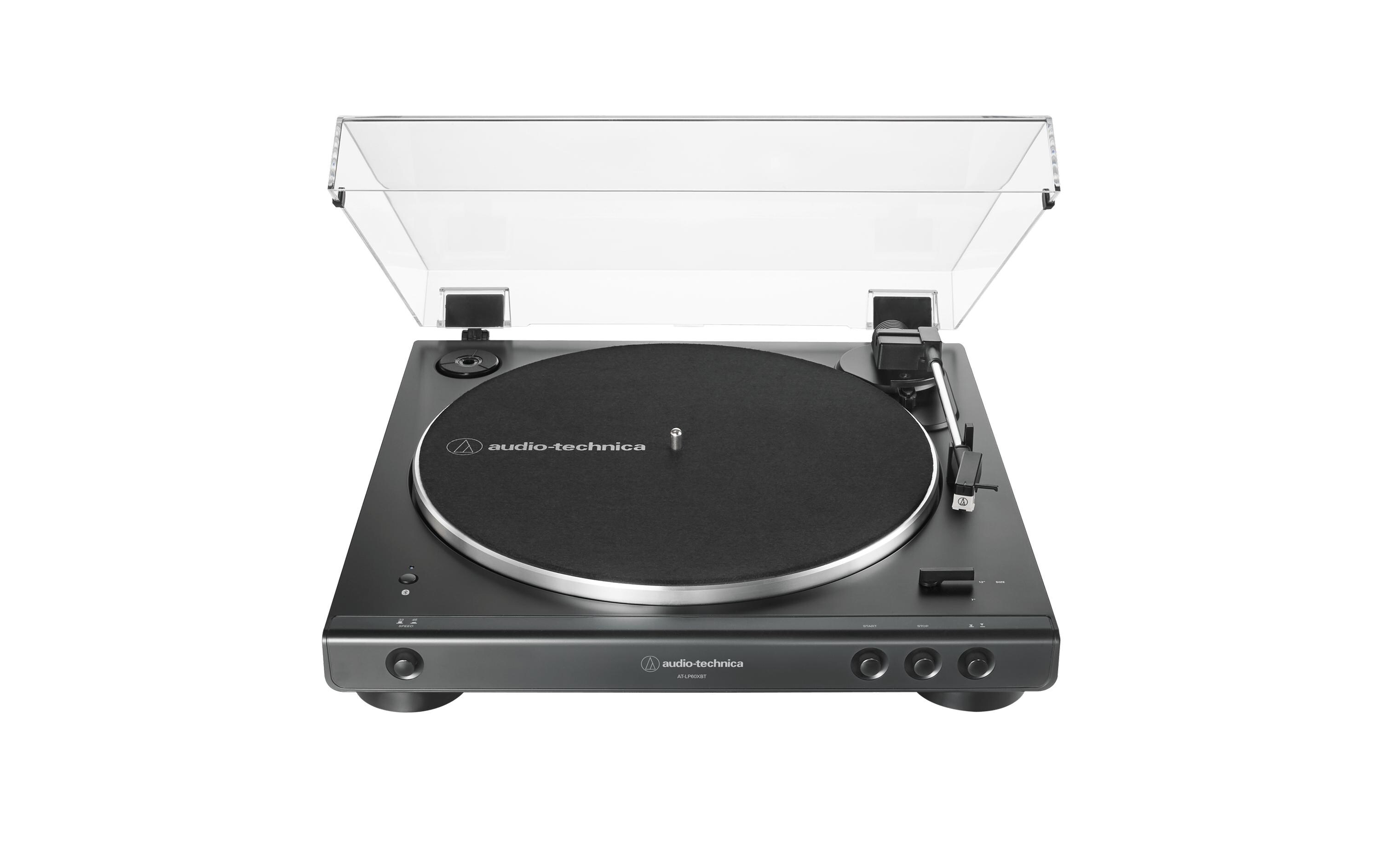 Plattenspieler mit Bluetooth AT-LP60X Schwarz<br>Vollautomatischer Stereo-Plattenspieler mit Riemenantrieb