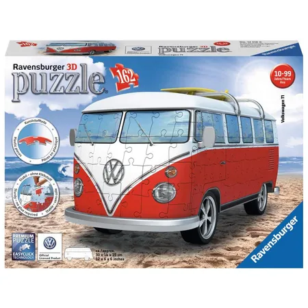 Ravensburger 3D Puzzle VW Bus T1 Surfer Edition, 162 Teile