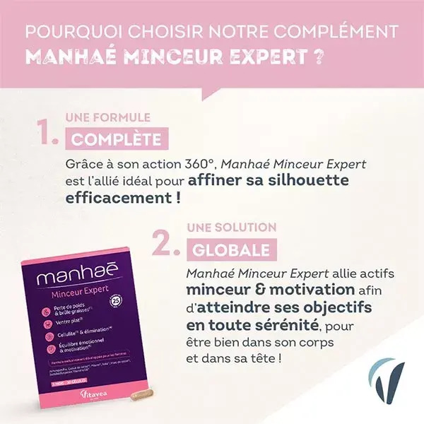 Manhaé Slimming Expert - Emagrecimento, Queima de Gordura, Barriga Lisa, Celulite - 30 Cápsulas