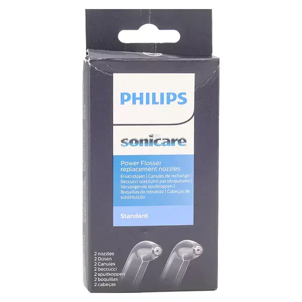 Bicos padrão para irrigador oral Philips Sonicare Airfloss, pacote com 2 unidades.
