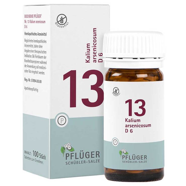 Biochemie Pflüger 13 Kalium arsenic.D 6 Tabletten, 100 St