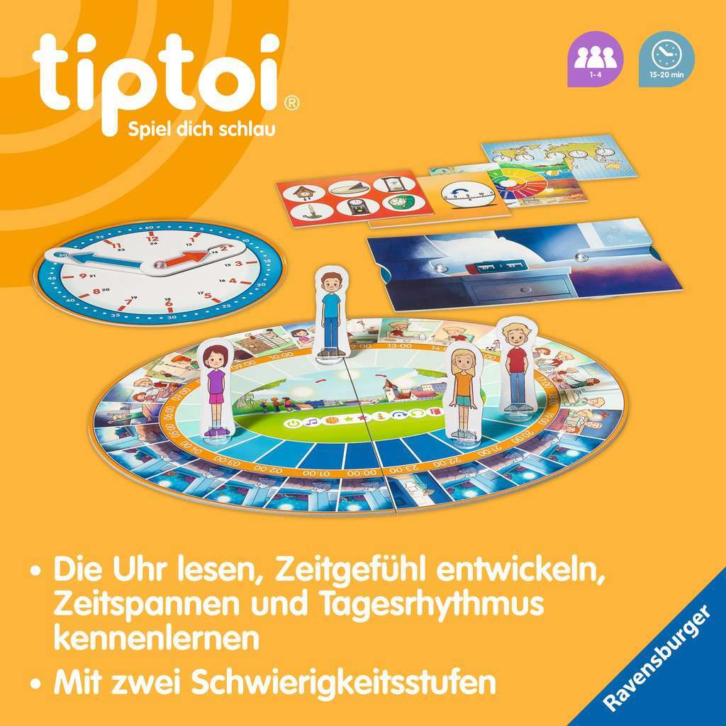 Ravensburger Spiel tiptoi® Wir lernen die Uhr