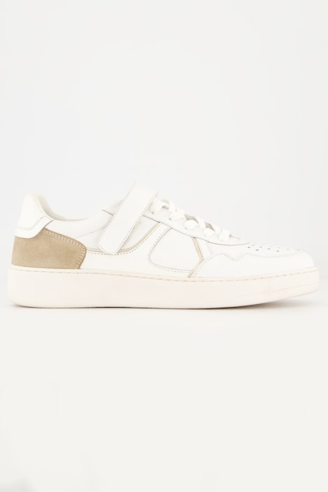 Leder-Sneaker, Klettriegel, Wechselfußbett, Weite H