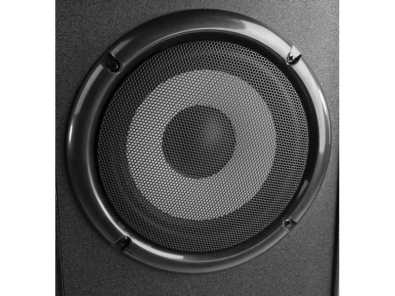 Fenton Standlautsprecher Paar SHF700B Schwarz Turmlautsprecher mit maximal 400 Watt