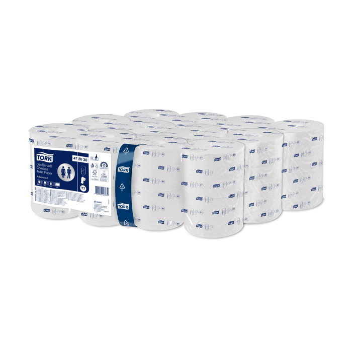 472630 Tork T7 OptiServe Tork Opticore Hulsloos Toiletpapier opvolger van (472199) 2-laags wit Advanced