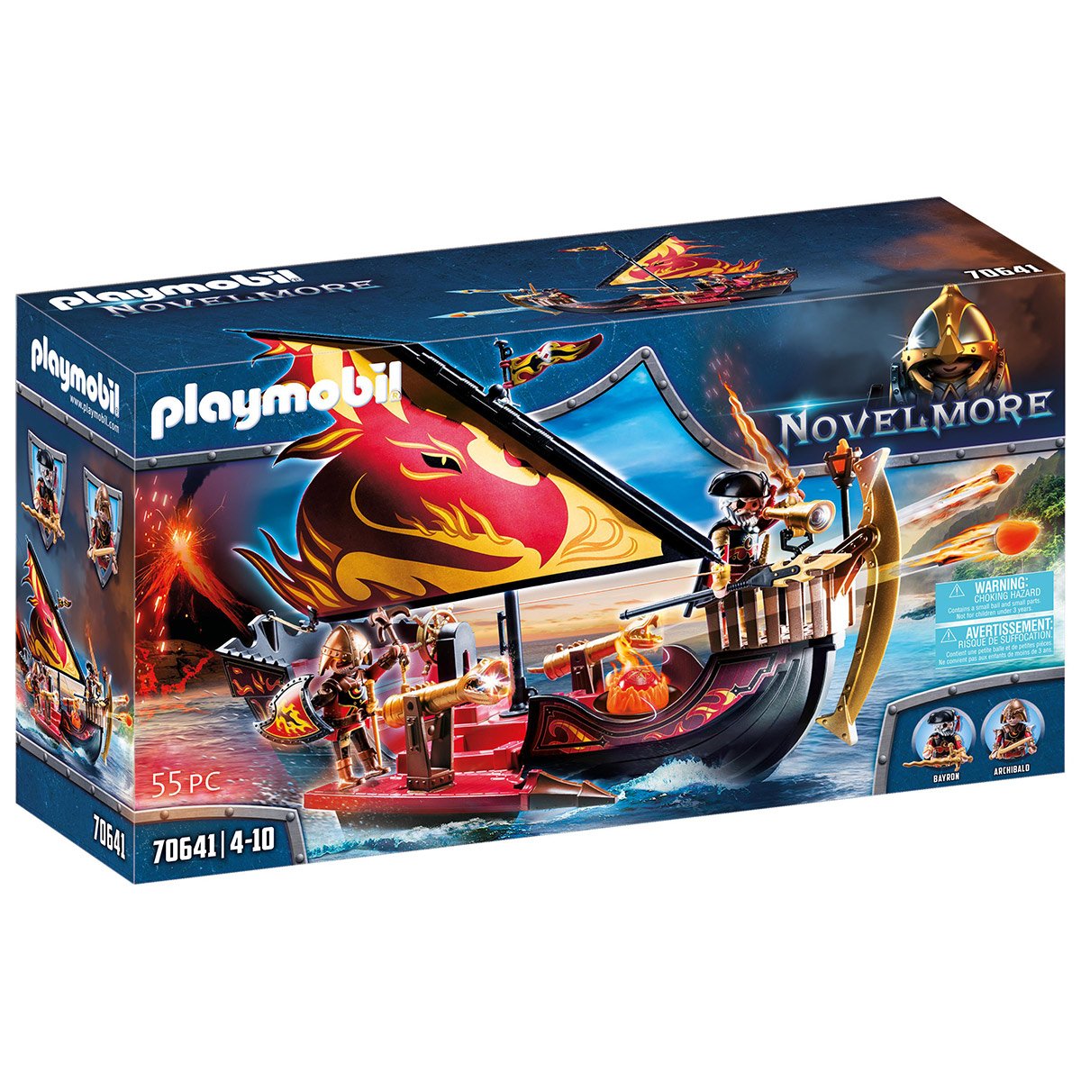 Navire de combat des Burnham Raiders Playmobil Novelmore 70641